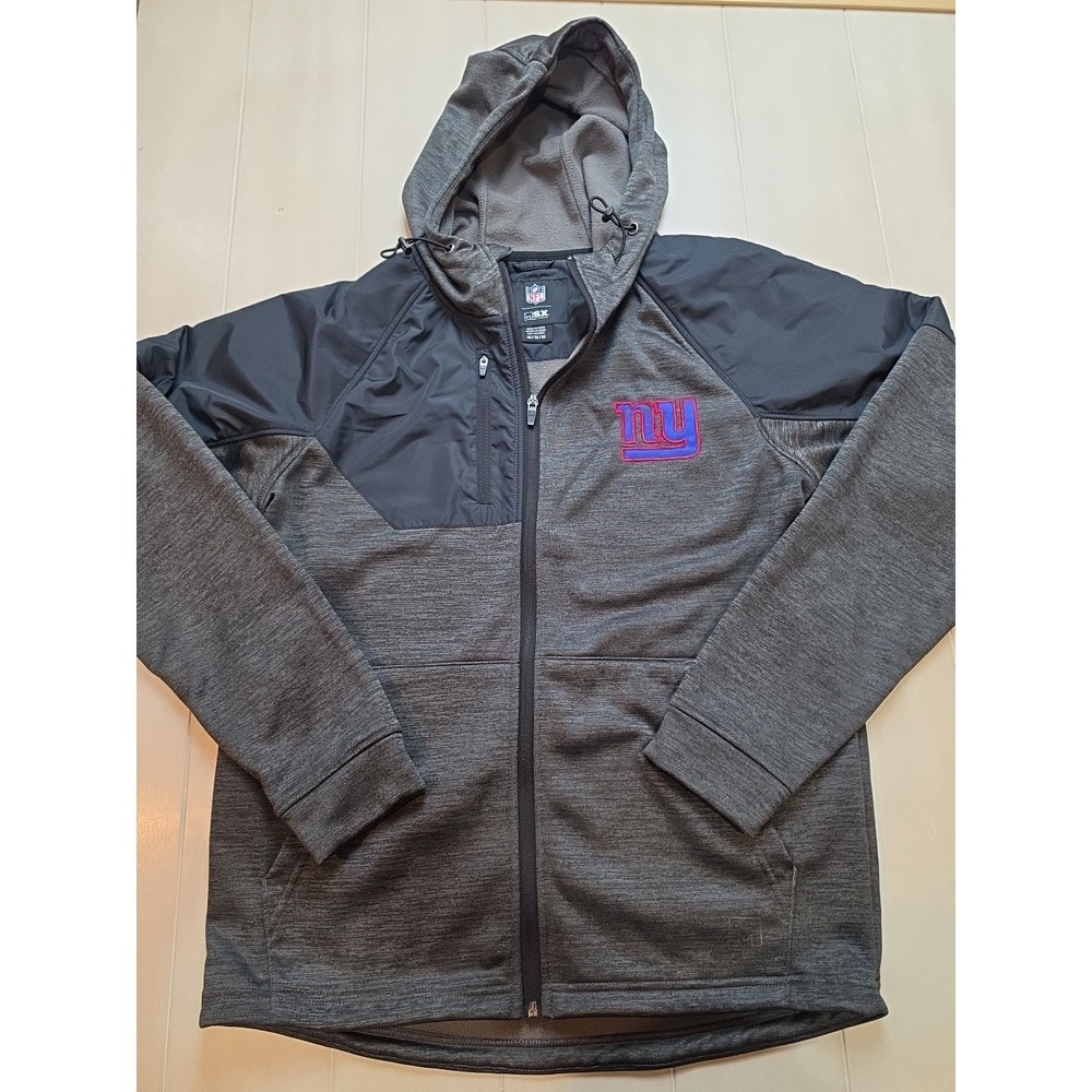New‎ York Giants MSX By Michael Strahan Mens Medium Full Zip Sweatshirt NFL...